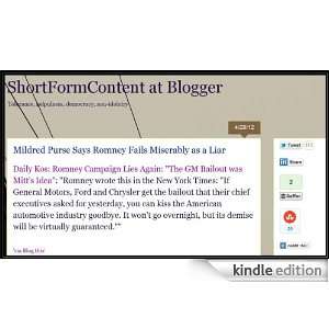  Short Form Content at Blogger Kindle Store Stephen C 