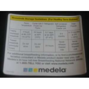  Medela Milk Storage Guidelines Magnet   1 Each Baby