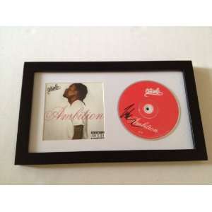 Rapper WALE Victor Folarin Signed Autographed Framed AMBITION CD Album 