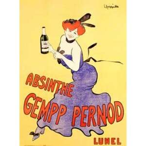     Absinthe Gempp Pernod Giclee on acid free paper