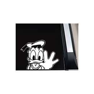 Donald Duck Waving Car Window Laptop Vinyl Decal Sticker 