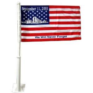  World Trade Center Commemorative Car Flag 8 x 13 