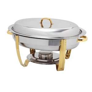  Oval Chafer   Chafing Dish   6 Quart   Includes Food Pan 