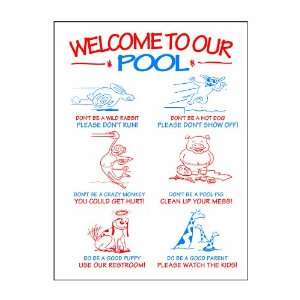   Hydro Tools 8976 Humorous Pool Rules Pool Sign Patio, Lawn & Garden