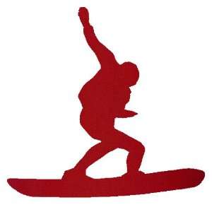  Skydiving SkyBoarding Decal Sticker   Deep Red Automotive