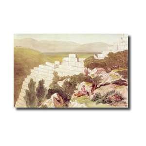  Walls Of Ancient Samos Cephalonia 19th Century Giclee 