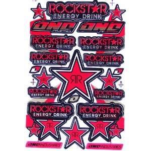  Rockstar Energy Drink Motocross Racing Decal Sticker Sheet 