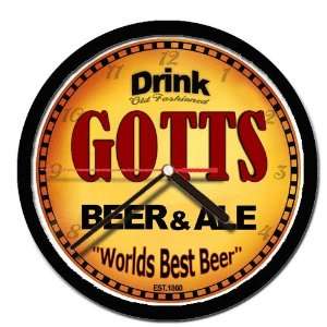  GOTTS beer and ale cerveza wall clock 