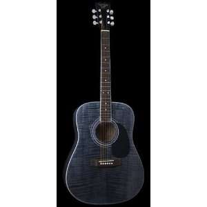  S101 Acoustic Guitar Dreadnought Black Musical 
