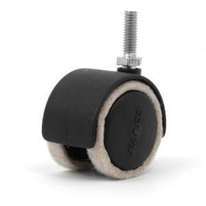  Anti Scratch Feltac Dual Wheel Threaded Stem Casters with 
