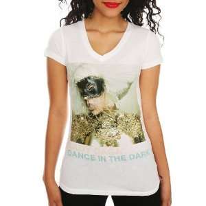  Lady Gaga Dance In The Dark Glitter V Neck Girls T Shirt 