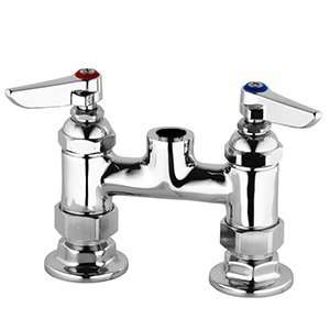  T&S B 0326 LN Deck Mounted Double Pantry Base Faucet with 