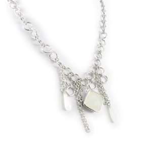  Necklace silver Calypso white. Jewelry