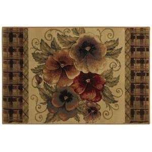   Multi Pansies Beige 07100 2 6 X 4 2 Area Rug