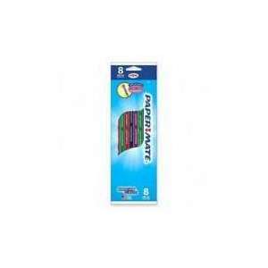  American Pencils, No 2 Lead, 8/PK, Assorted, Sold as 1 