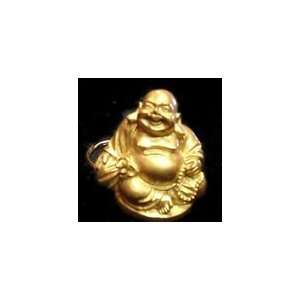  Laughing Golden Buddah on Keychain 