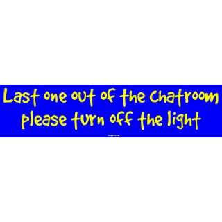   the chatroom please turn off the light MINIATURE Sticker Automotive