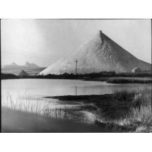  China Clay Dumps and Flooded Disused Workings Near Bugle 