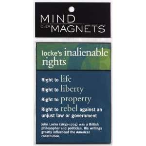  Lockes Inalienable Rights Fridge Magnet
