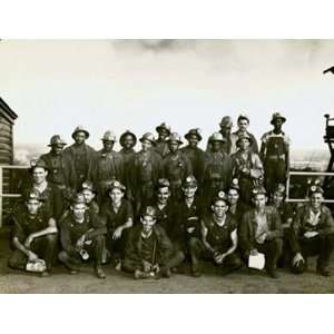 1900s Coal Miners   Blacks And Whites by National Archive 13.50X10.50 