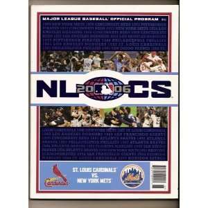  2006 NLCS Program Cardinals Mets 