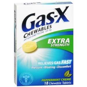  Gas X  Chewables, Peppermint Creme, 18 Tabs + Bonus 9 
