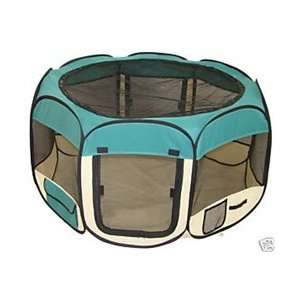   Outdoor Dog Cat Puppies Kitten Play Yard *Teal* *Small*