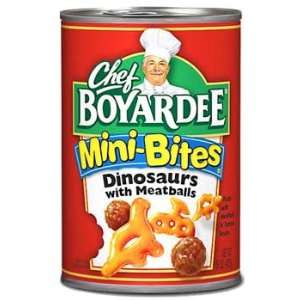 Chef Boyardee Mini Bites Dinosaurs with Meatballs 15 oz (Pack of 12 