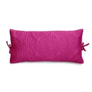   Quilt Decorative Pillow, Fuschia, 11 Inch by 22 Inch