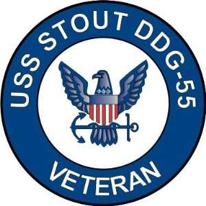 US Navy USS Stout DDG 55 Ship Veteran Decal Sticker 3.8 