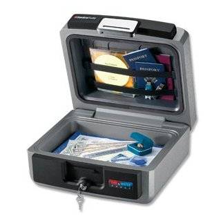   FIRE SAFE Waterproof Chest, 0.37 Cubic Feet, Silver Gray by SentrySafe
