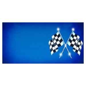   License Plates  Racing Flags License Plate   #1174 Automotive