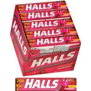 Halls Strawberry, 20 Count Grocery & Gourmet Food
