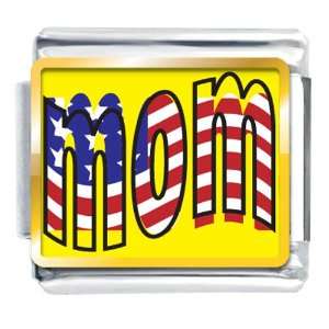  Mothers Day Gifts American Mom Flag Italian Charms 