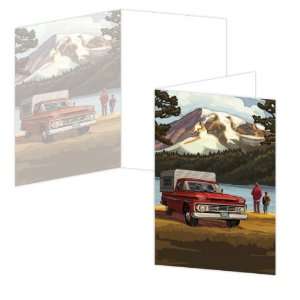  ECOeverywhere Campers Paradise Boxed Card Set, 12 Cards 