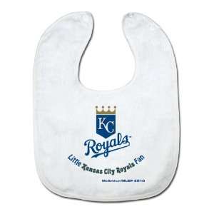 MLB Kansas City Royals White Snap Bib with Team Logo  