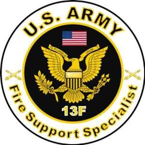 United States Army MOS 13F Fire Support Specialist Decal Sticker 3.8 