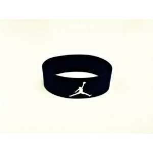  Michael Jordan Sport Silicone Wristband Bracelet   Black 