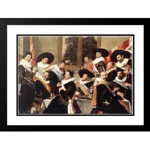 Hals, Frans 24x19 Framed and Double Matted Banquet of the Officers of 