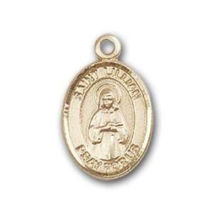  14kt Gold Baby Child or Lapel Badge Medal with St. Lillian 