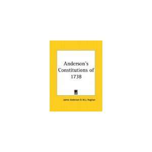 Andersons Constitutions of 1738  Grocery & Gourmet Food