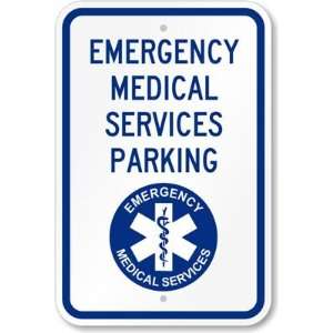   Services Parking (with Graphic) High Intensity Grade Sign, 18 x 12