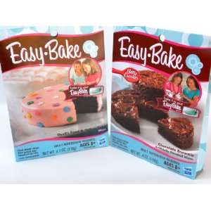 Easy Bake 2 Pk Combo Chocolate Brownie, Devils Food & Yellow Cake 