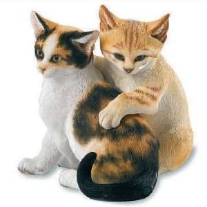  Country Artists Calico and Yellow Tabby Medium Size Cat 