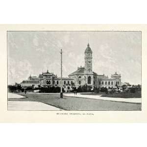  1901 Halftone Print Municipal Buildings La Plata Palacio 