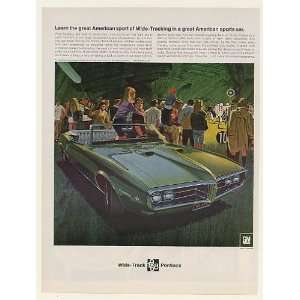 1968 Pontiac Firebird 400 Convertible at Football Game Print Ad (51394 