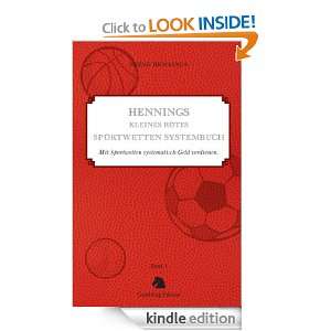 Hennings kleines rotes Sportwetten Systembuch Mit Sportwetten 