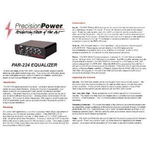  Precision Power PAR 224 Preamplifier 