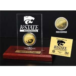  Kansas State Wildcats 24KT Gold Coin Etched Acrylic 