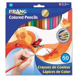 Prang 22480   Colored Woodcase Pencils, 3.3 mm, 50 Assorted Colors/Set 